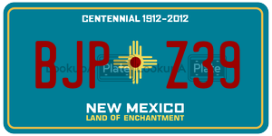 BJPZ39  license plate in NM