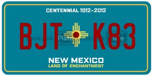 BJTK83  license plate in NM