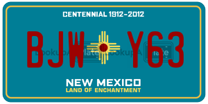 BJWY63  license plate in NM