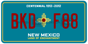 BKDF88  license plate in NM