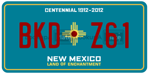 BKDZ61  license plate in NM
