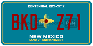 BKDZ71  license plate in NM