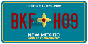 BKFH09  license plate in NM