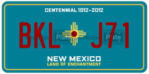 BKLJ71  license plate in NM