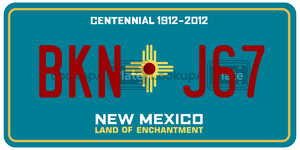 BKNJ67  license plate in NM