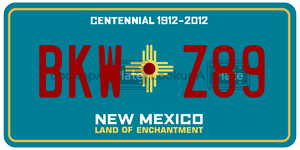 BKWZ89  license plate in NM