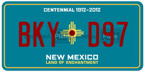 BKYD97  license plate in NM