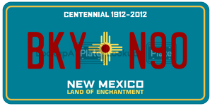 BKYN90  license plate in NM