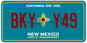 BKYY49  license plate in NM