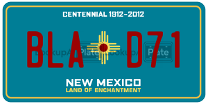 BLAD71  license plate in NM