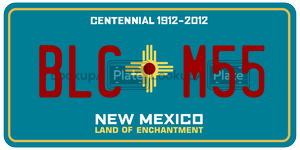 BLCM55  license plate in NM
