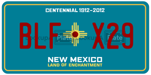 BLFX29  license plate in NM
