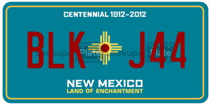 BLKJ44  license plate in NM