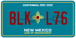 BLKL76  license plate in NM