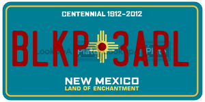 BLKP3ARL  license plate in NM