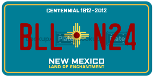 BLLN24  license plate in NM