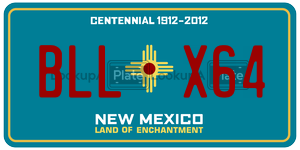 BLLX64  license plate in NM