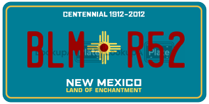 BLMR52  license plate in NM