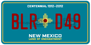 BLRD49  license plate in NM