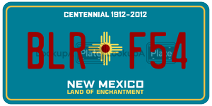BLRF54  license plate in NM