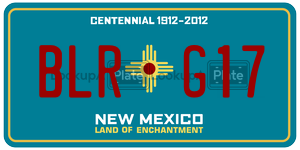 BLRG17  license plate in NM