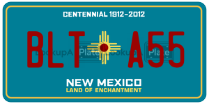 BLTA55 license plate in New Mexico