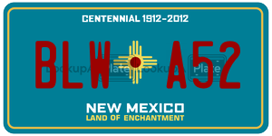 BLWA52  license plate in NM