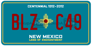 BLZC49  license plate in NM