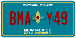 BMAY49 license plate in New Mexico