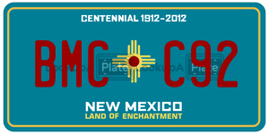 BMCC92  license plate in NM