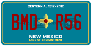 BMDR56  license plate in NM