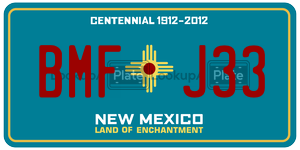 BMFJ33  license plate in NM