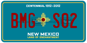 BMGS02  license plate in NM