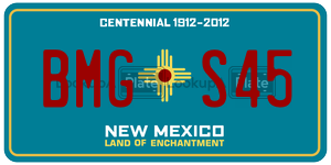 BMGS45  license plate in NM