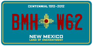 BMHW62  license plate in NM