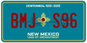 BMJS96  license plate in NM