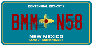 BMMN58  license plate in NM