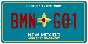 BMNG01  license plate in NM