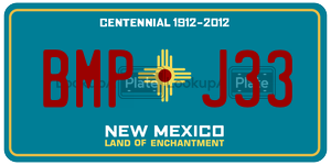 BMPJ33  license plate in NM