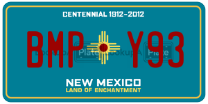 BMPY93  license plate in NM