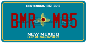 BMRM95  license plate in NM