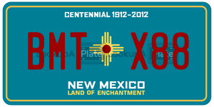 BMTX88 license plate in New Mexico