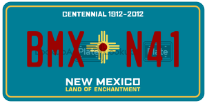 BMXN41  license plate in NM