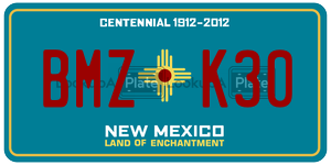 BMZK30  license plate in NM