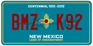 BMZK92  license plate in NM
