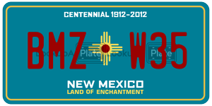 BMZW35  license plate in NM