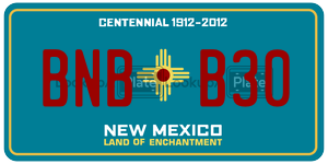 BNBB30  license plate in NM