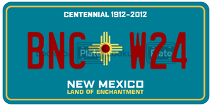 BNCW24  license plate in NM