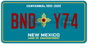 BNDY74  license plate in NM