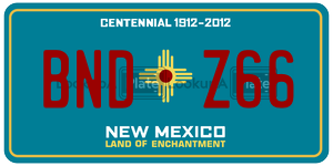 BNDZ66  license plate in NM